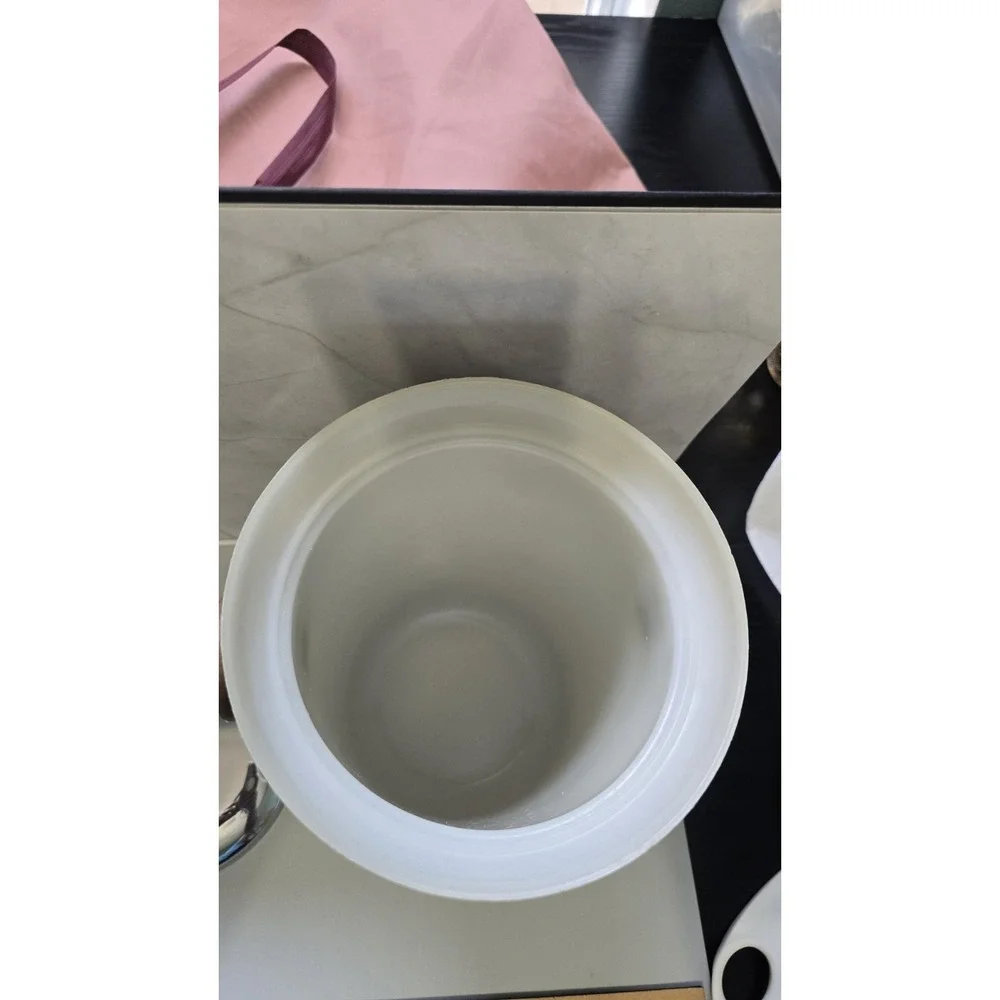 Vintage MCM Kromex Ice Bucket With Lid Brown 11